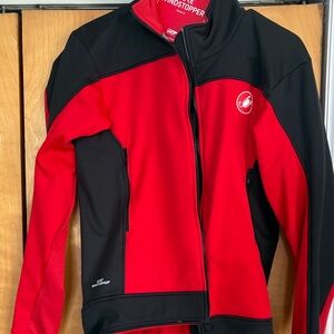 Castelli Men's Red and Black Jacket